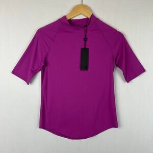 Greyson Short Sleeve Sienna Shirt Active Top Purple Women's Size S